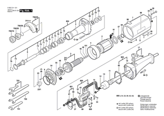 BOSCH Elktr Leitg M Anschluss | Ersatzteile f�r Geradschleifer, Hf-Geradschleifer - 3604462037