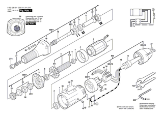 BOSCH Pvc-Elektr Leitung | Ersatzteile f�r Geradschleifer, Hf-Geradschleifer - 3604462052