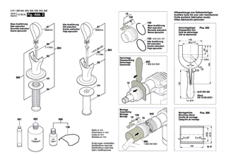 BOSCH Montageh�lse | Ersatzteile f�r GSH 388 X | 1609244B42