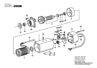 BOSCH Motorgeh�use | Ersatzteile f�r Hf-Winkelschleifer, Hf-Bohrmaschine - 3605102040