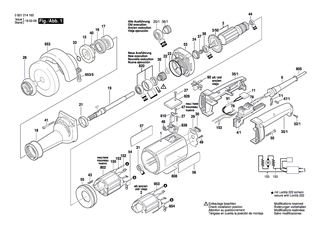 BOSCH Motorgeh�use BLAU | Ersatzteile f�r GBM 16-2 RE, GGS 6 - 3605108092