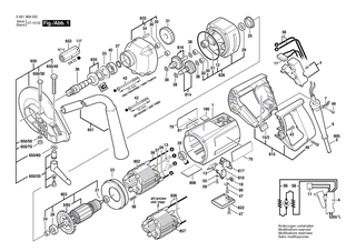 BOSCH Motorgeh�use BLAU | Ersatzteile f�r Bohrmaschine, GBM 13 - 3605108145