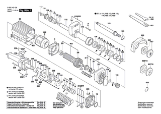 BOSCH Motorgeh�use GR.85 | Ersatzteile f�r 2 242, Geradschleifer - 3605108159