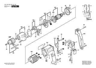 BOSCH Motorgeh�use DUNKELBLAU | Ersatzteile f�r GBM 13 HRE - 3605108557