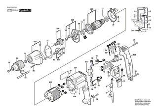 BOSCH Motorgeh�use DUNKELBLAU | Ersatzteile f�r GBM 13 HRE - 3605108557