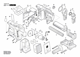 BOSCH Elektronikmodul | Ersatzteile für GDE18V-26D | 1600A01H04