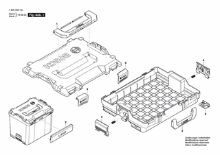 BOSCH Verschlussteileset | Ersatzteile für L-Box - 16054381EM 