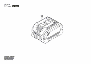 BOSCH Klebeschild | Ersatzteile fr Akku-Paket | 2601115537