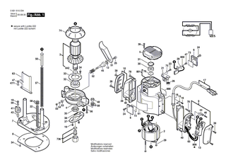 BOSCH Geh�usedeckel | Ersatzteile f�r GOF 1600, GOF 1600 A - 3605500575