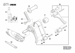 BOSCH Bandabdeckung | Ersatzteile f�r GRB 14-CE - 3605510064