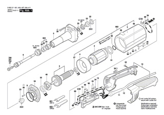 BOSCH Lagerflansch | Ersatzteile f�r USW(J)77, USW(J)77..S 3 - 3605820064