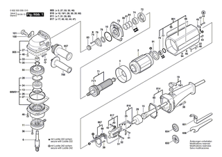 BOSCH Lagerflansch | Ersatzteile f�r USW(J)77, USW(J)77..S 3 - 3605820064