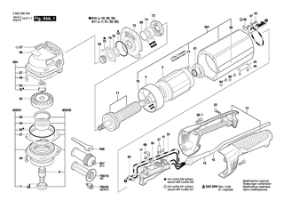 BOSCH Lagerflansch | Ersatzteile f�r USW(J)77, USW(J)77..S 3 - 3605820064