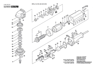 BOSCH Lagerflansch | Ersatzteile f�r USW(J)77, USW(J)77..S 3 - 3605820064