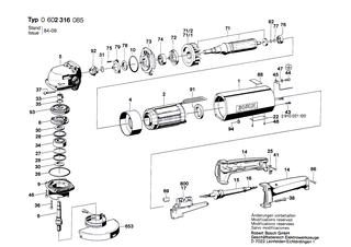 BOSCH Lagerflansch | Ersatzteile f�r USW(J)77, USW(J)77..S 3 - 3605820064