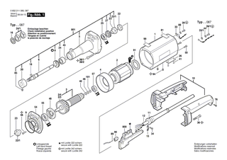 BOSCH Lagerflansch | Ersatzteile f�r USW(J)77, USW(J)77..S 3 - 3605820064