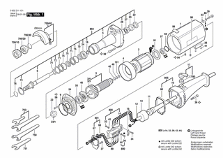 BOSCH Zubeh�rsatz | Ersatzteile f�r Geradschleifer -...