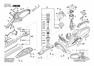 BOSCH Warnzettel | Ersatzteile für AHS 70-34 | 2609005882