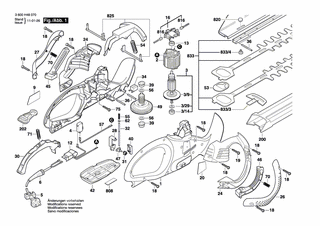 BOSCH Messerschutz | Ersatzteile für AHS 550-24 ST | 2605411207