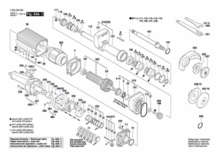 BOSCH Elektr Leitung | Ersatzteile f�r Hf-Geradschleifer,...