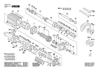 BOSCH Elektr Leitung | Ersatzteile f�r Hf-Geradschleifer, Geradschleifer - 3607030239