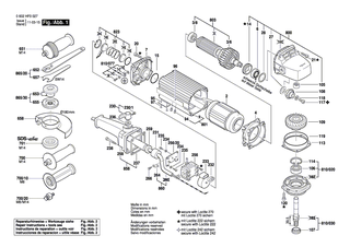 BOSCH Elektr Leitung | Ersatzteile f�r Hf-Geradschleifer, Geradschleifer - 3607030239