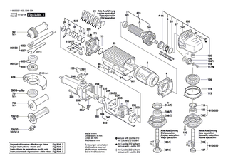 BOSCH Elektr Leitung | Ersatzteile f�r Hf-Geradschleifer, Geradschleifer - 3607030239