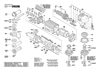 BOSCH Elektr Leitung | Ersatzteile f�r Hf-Geradschleifer, Geradschleifer - 3607030239