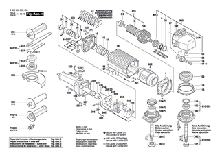 BOSCH Elektr Leitung | Ersatzteile f�r Hf-Geradschleifer, Geradschleifer - 3607030239
