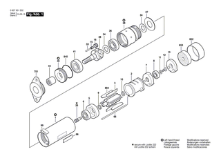 BOSCH Ersatzteilgruppe | Ersatzteile f�r 370 WATT-SERIE - 3607030249