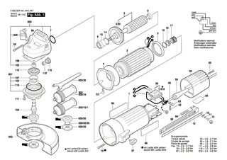 BOSCH Getriebegehaeuse | Ersatzteile f�r Winkelschleifer, Hf-Winkelschleifer - 3607030251