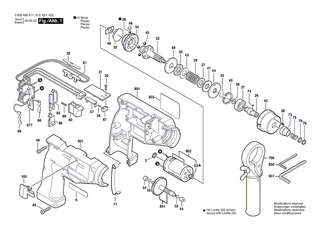 BOSCH Gleichstrommotor 9,6-12V | Ersatzteile f�r Iw-Akku-Schrauber, Akku-Schrauber - 3607030294