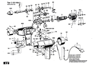 BOSCH Netzanschlussleitung | Ersatzteile f�r UB2J75 UB2/75, GBM 13 - 3607030489