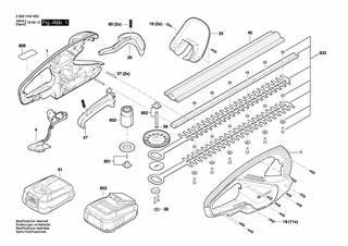 BOSCH Elektronik-Modul | Ersatzteile für EasyHedgeCut 18-45 | 1600A01BW9