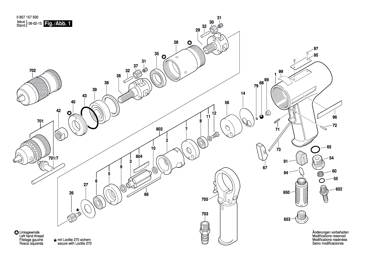 BOSCH Et-Motorgruppe | Ersatzteile für 740 WATT-SERIE - 3607031097 