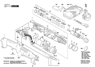 BOSCH Schraubendreher | Ersatzteile für ANGLE EXACT 40-280, ANGLE EXACT 30-380 - 3607950027