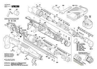 BOSCH Schraubendreher | Ersatzteile für ANGLE EXACT 40-280, ANGLE EXACT 30-380 - 3607950027