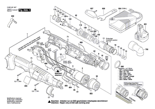 BOSCH Schraubendreher | Ersatzteile für ANGLE EXACT 40-280, ANGLE EXACT 30-380 - 3607950027
