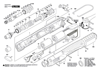 BOSCH Schraubendreher | Ersatzteile für ANGLE EXACT 40-280, ANGLE EXACT 30-380 - 3607950027