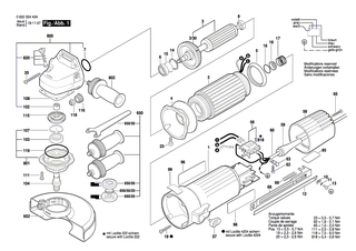 BOSCH Rillenkugellager | Ersatzteile f�r Winkelschleifer, Hf-Winkelschleifer - 3608870327