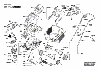 BOSCH Motorhaube | Ersatzteile für ROTAK 40 | F016L65159