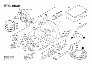 BOSCH Achse | Ersatzteile f�r GNF 65 A - 3609202036