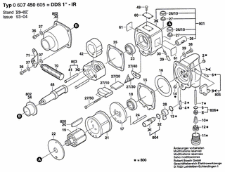 BOSCH Dichtung | Ersatzteile f�r DDS 1 - 3609202229