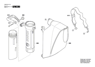BOSCH Saugrohr | Ersatzteile für ALS 30 | F016F04945
