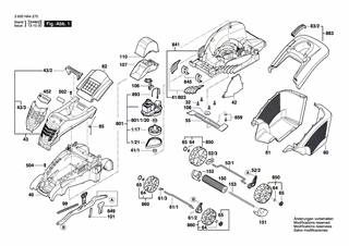 BOSCH Antriebswelle | Ersatzteile für Rotak 40-17 Ergo | F016L65108