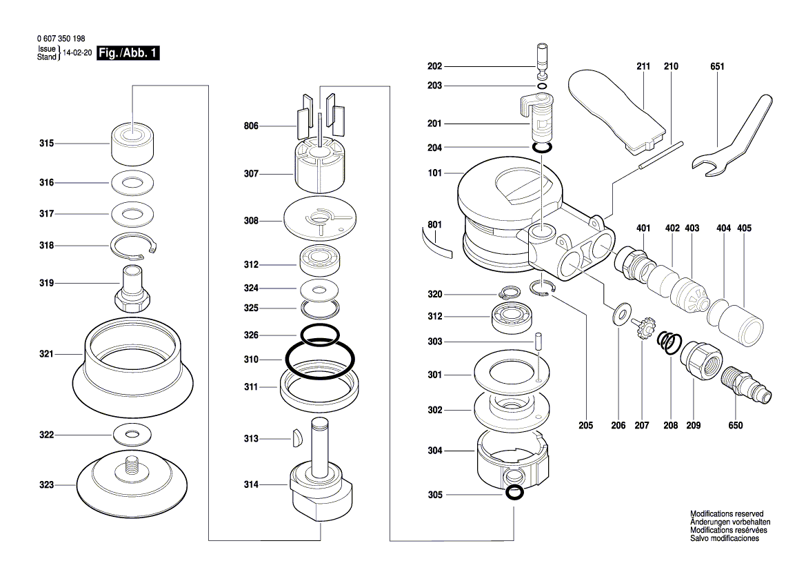 BOSCH Schleifteller | Ersatzteile für DEX 80 - 3609202B50