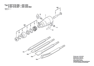 BOSCH Teilesatz | Ersatzteile f�r MV 200, Meisselvorsatz - 3617031025