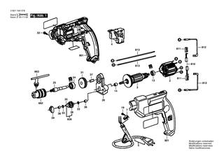 BOSCH B�rstenhalter | Ersatzteile f�r PSB 420 RE - 9618086695