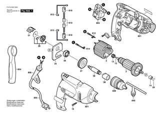 BOSCH B�rstenhalter | Ersatzteile f�r PSB 420 RE - 9618086695