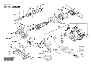 BOSCH Bürstenhalter | Ersatzteile für GDC 125 - F000603061